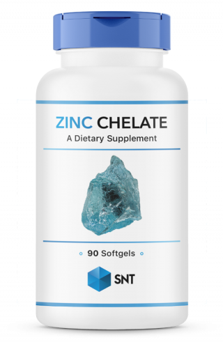 SNT Zinc Chelate, Цинк Хелат, 90 капсул
