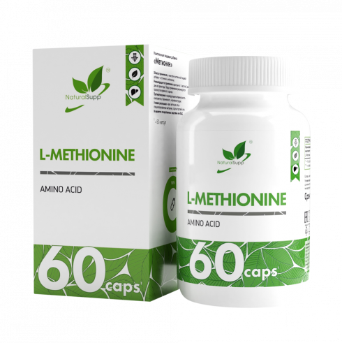 Natural Supp Methionine, Метионин, 60 капсул