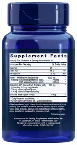 Life Extension Super Omega-3, Супер Омега-3