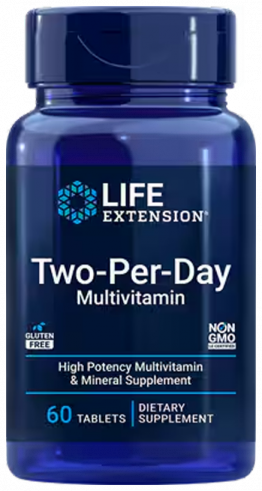 Life Extension Two-Per-Day Multivitamin, Мультивитамины, 60 таблеток
