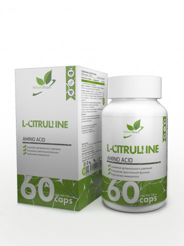 Natural Supp L-Citrulline, Л-Цитруллин, 60 капсул