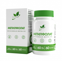 Natural Supp MethylFolate, Метилфолат, 60 капсул