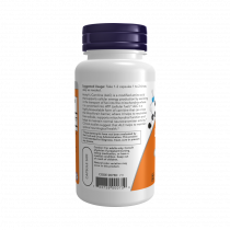 NOW Acetyl L-Carnitine 500 mg, Ацетил L-Карнитин 500 мг, 50 капсул